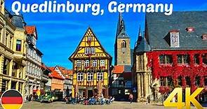 Quedlinburg, Germany walking tour 4K 60fps - Most beautiful medieval town in Germany