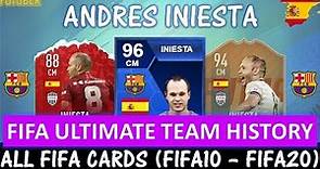 ANDRES INIESTA | FIFA ULTIMATE TEAM HISTORY!! ALL FIFA/FUT CARDS (FIFA 10 - FIFA20)