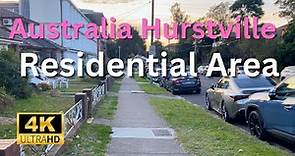 【4K Walk】Hurstville Residential Area in Australia Sydney 2023