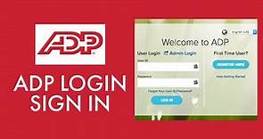 ADP PAYROLL TUTORIAL 2021: How to Login ADP Account? adp.com Login