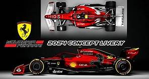 Scuderia Ferrari F1 2024 Concept livery 🔥🏎️