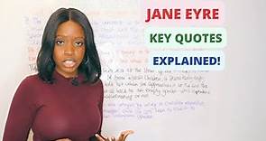 'Jane Eyre' Quotations | Jane Eyre Character Quotes & Word-Level Analysis!