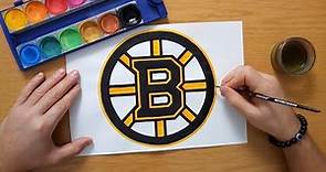 How to draw the Boston Bruins logo - NHL