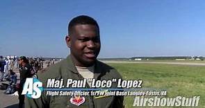 Meet The Next F-22 Raptor Demo Pilot - Maj. Paul "Loco" Lopez