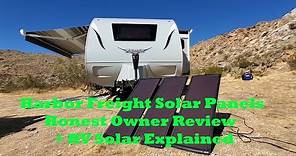 Solar for your RV: Harbor Freight Solar Panel Review