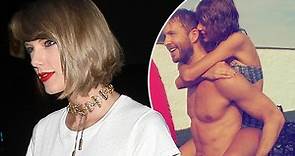 Taylor Swift and Calvin Harris are loved up in Santa Monica