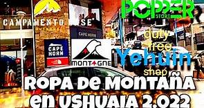 Precios ropa para senderismo y montaña en Ushuaia. Octubre de 2.022, las mejores marcas ❤️