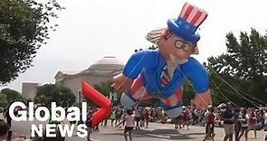 Americans celebrate Independence Day with parade in Washington, D.C.