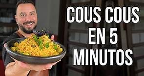 ¡¿CÓMO HACER COUS COUS CON SOLO 4 INGREDIENTES?! | RECETA CUSCÚS