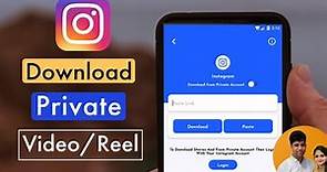 How to download private Video/Reels from Instagram