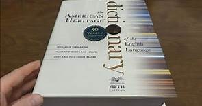 Opening The American Heritage Dictionary (5th Edition) 2018 Printing