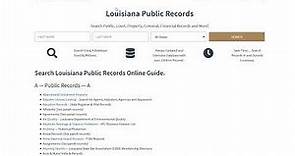 Louisiana Vital Records (Birth, Death, Marriage, Divorce Online Search Free)