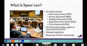 Dr Thomas Cheney - Space Law: Recorded 6th January 2021