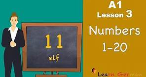 Learn German | Numbers (Part 1) | Zahlen | German for beginners | A1 - Lesson 3
