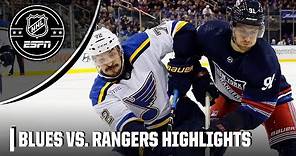 St. Louis Blues vs. New York Rangers | Full Game Highlights | NHL on ESPN