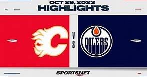 NHL Highlights | Flames vs. Oilers - October 29, 2023 - Heritage Classic