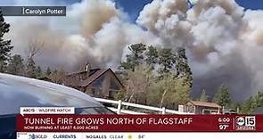 Tunnel Fire spreads to 6,000 acres north of Flagstaff