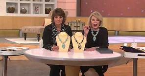 Joan Rivers Red Carpet Jeweled Opulence 19" Necklace with Jill Bauer