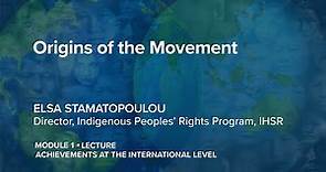IPRx | 1.1.1 Origins of the Movement | Indigenous Peoples' Rights
