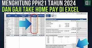 Menghitung PPH21 Tahun 2024 dan Gaji Take Home Pay di Excel | Free Download