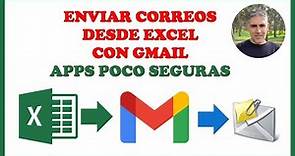Enviar correos de Gmail desde Excel ✔ FUNCIONA ✔ 2024 ✔ - Curso de Excel Avanzado