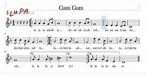 Gam gam - Giornata della memoria - Flauto dolce - Spartito - Note - Canto - Karaoke - Instrumental