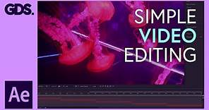 Simple Video Editing in After Effects Ep8/48 [Adobe After Effects for Beginners]