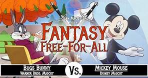 Bugs Bunny VS Mickey Mouse | FANTASY FREE-FOR-ALL