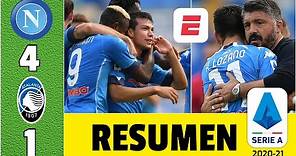 Napoli 4-1 Atalanta. ¡DOBLETE de Hirving Chucky Lozano! Gattuso, feliz con el mexicano | Serie A