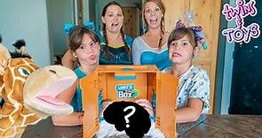 Sister vs Sister! What's in the Box Challenge with Anna & Elsa and Kate & Lilly
