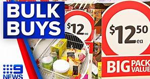 Coles supermarket brings back ‘bulk buys’ in face of rising living costs | 9 News Australia