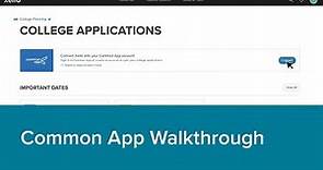 Common App Walkthrough
