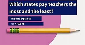 Which states pay teachers the most and least? The data explained