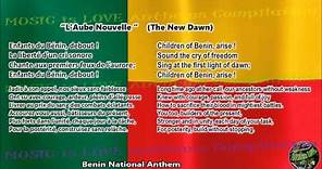 Benin National Anthem "L'Aube Nouvelle" with music, vocal and lyrics French w/English Translation