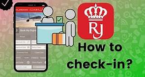 How to check-in on Royal Jordanian Airlines?