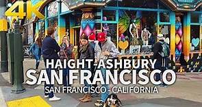 SAN FRANCISCO - Haight - Ashbury, Hippie Counterculture, San Francisco, California, USA, Travel, 4K