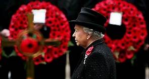 Queen leads Remembrance Day tributes at the Cenotaph