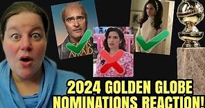 GOLDEN GLOBE 2024 NOMINATIONS LIVE REACTION!!! What Was The BIGGEST Surprise Nomination This Year?
