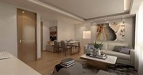 360 2K Diseño interior apartamentos pequeño 55 m2