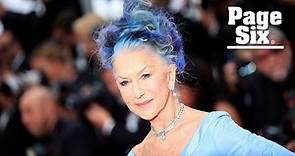 Helen Mirren debuts blue hair to match her dress at Cannes Film Festival 2023 | Page Six