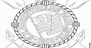 Logo do Corinthians para colorir e imprimir