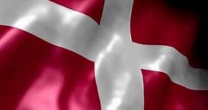 Bandera de Dinamarca Ondeando