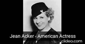 Jean Acker - American Actress