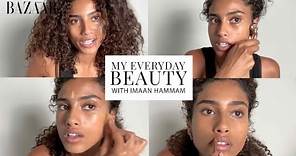 Imaan Hammam walks us through her everyday beauty routine | Bazaar UK