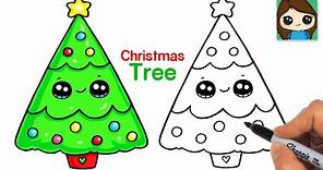 How to Draw a SUPER EASY Christmas Tree 🎄