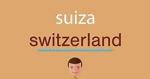 Cómo se dice suiza en inglés
