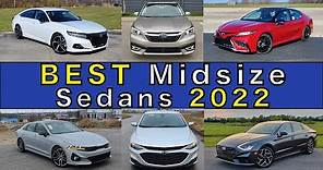 BEST Mid-Size Sedans for 2022! | Top 7 Reviewed and Ranked!