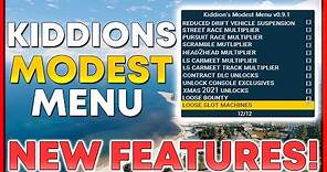 NEW Features! Kiddion's Modest Menu | Version 1.58