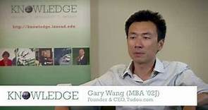 Gary Wang, founder of Tudou.com, (INSEAD MBA '02J)