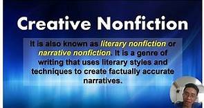 Conventions and Forms || Creative Nonfiction